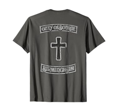 Amazon.com: Ozzy Osbourne – Birmingham Biker Skull T-Shirt